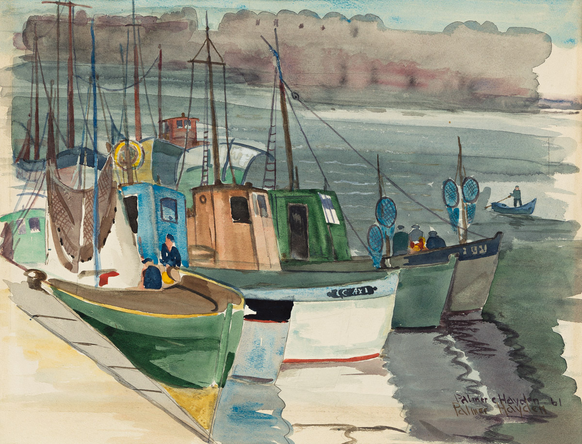 PALMER HAYDEN (1890 - 1973) Sardine Boats (of Concarneau).